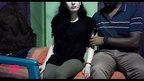 Desi Black Boy Fuck to Foreigner pornstar chubby teen tight pussy